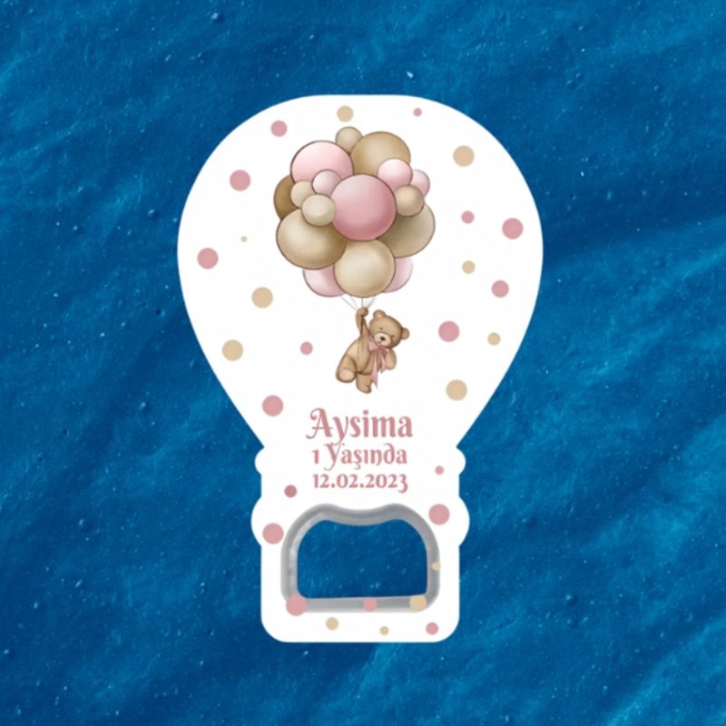 1 Yaşında Doğum Günü Organizasyon Baby Shower Bebek İçin Hediyelik Magnet