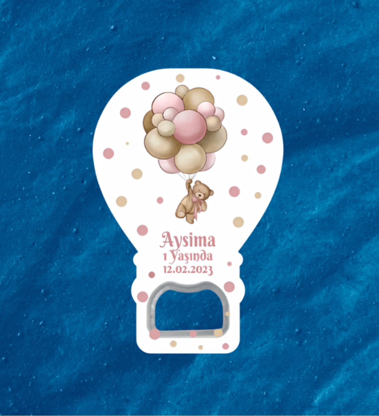 1 Yaşında Doğum Günü Organizasyon Baby Shower Bebek İçin Hediyelik Magnet