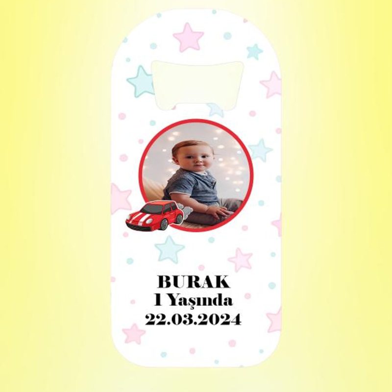 Arabalı Resimli Gökyüzü Magnet Açacak Kişiye Özel