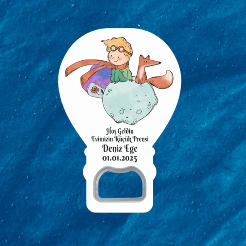 Hoş geldin Küçük Prens İsimli Açacak Magnet