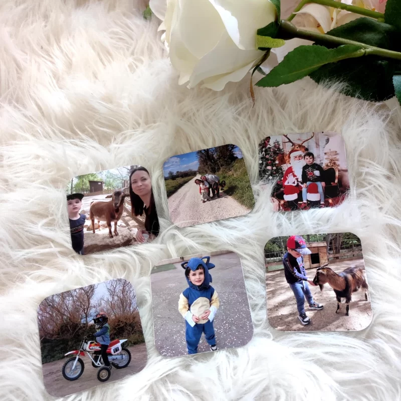 Fotoğraflı Kare Buzdolabı Magneti - 27 Adet