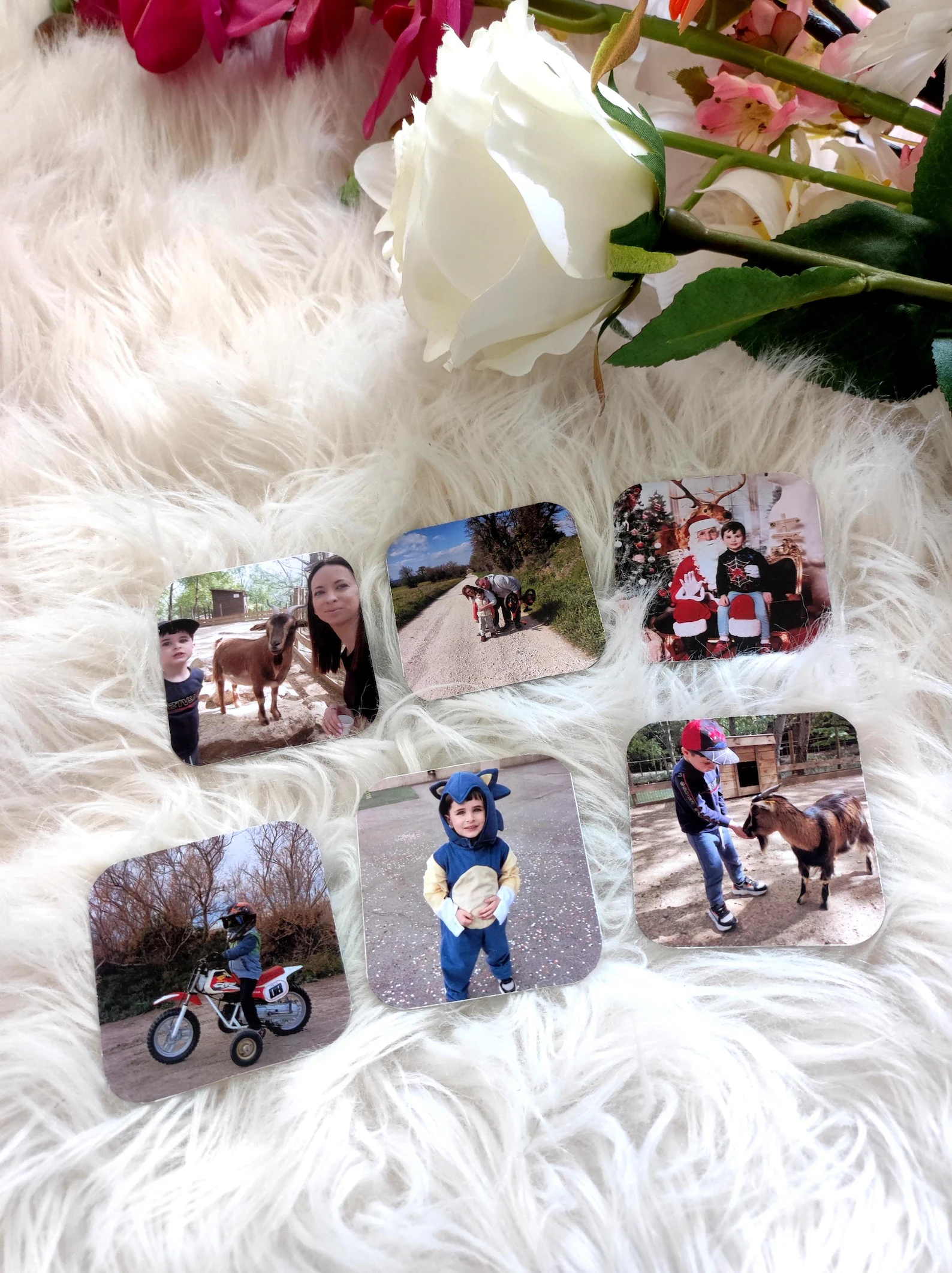 Fotoğraflı Kare Buzdolabı Magneti - 27 Adet