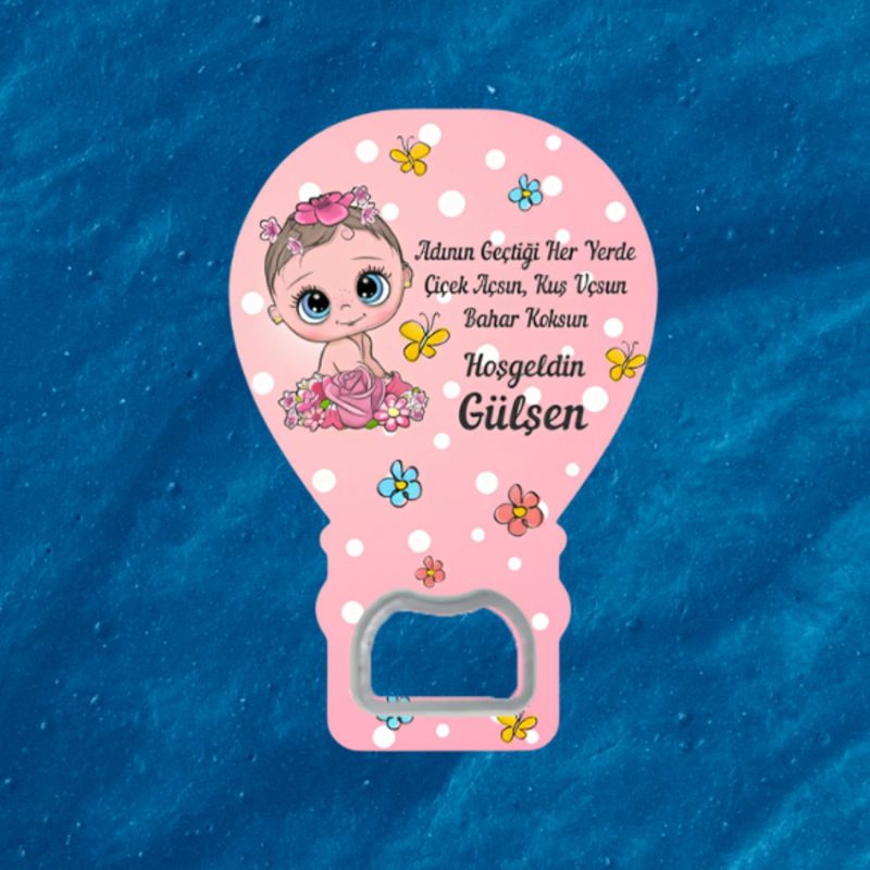 İsimli Hoş Geldin Bebek Magneti