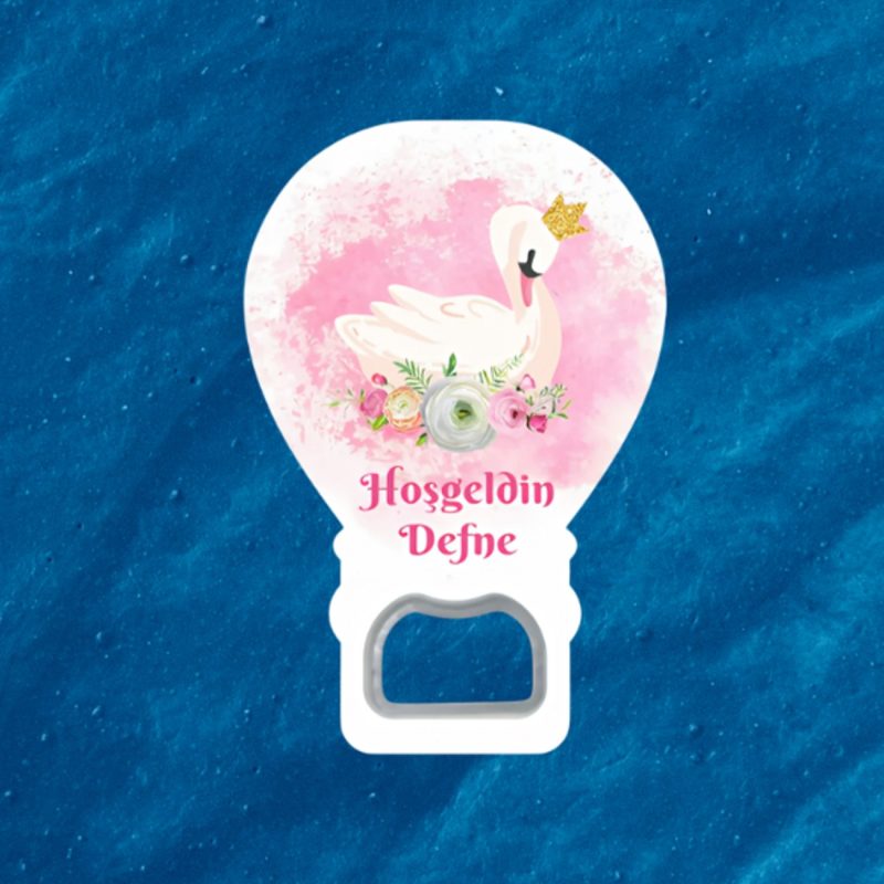 İsimli Kişiye Özel Hoş Geldin Bebek Açacak Magnet