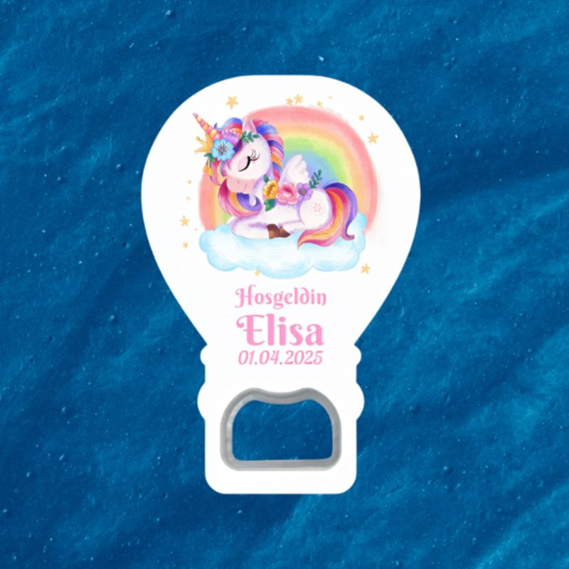 İsimli Tarihli Hoş Geldin Bebek Açacak Magnet