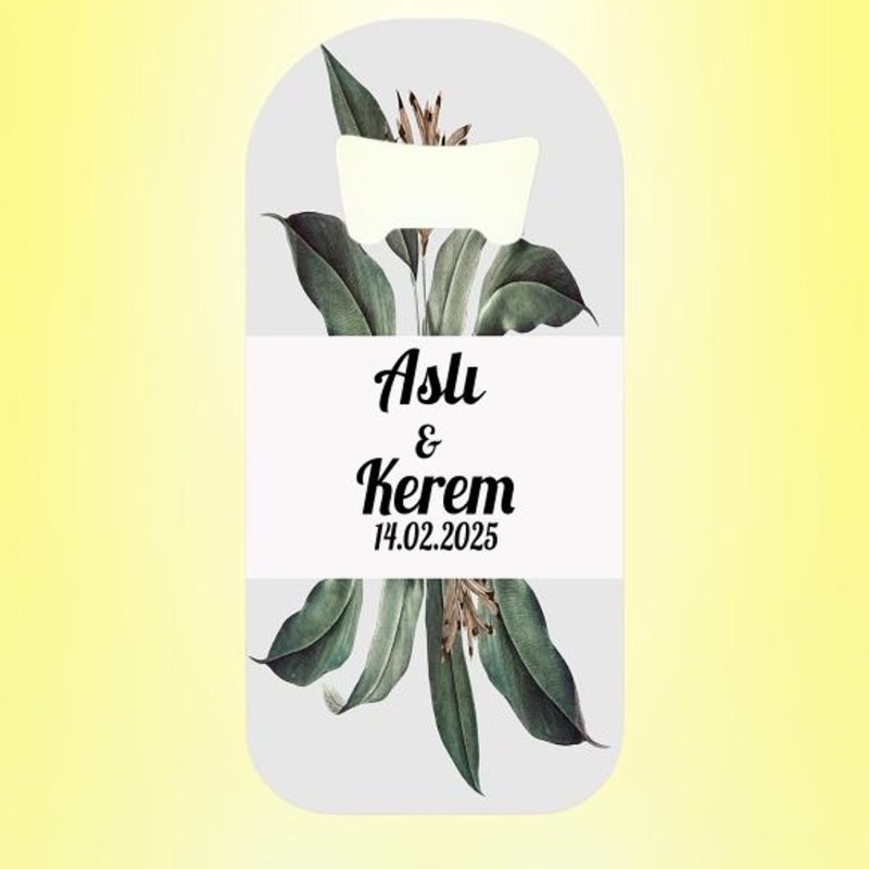 Magnet Açacak Nişan Düğün Nikah Hatırası Kişiye Özel