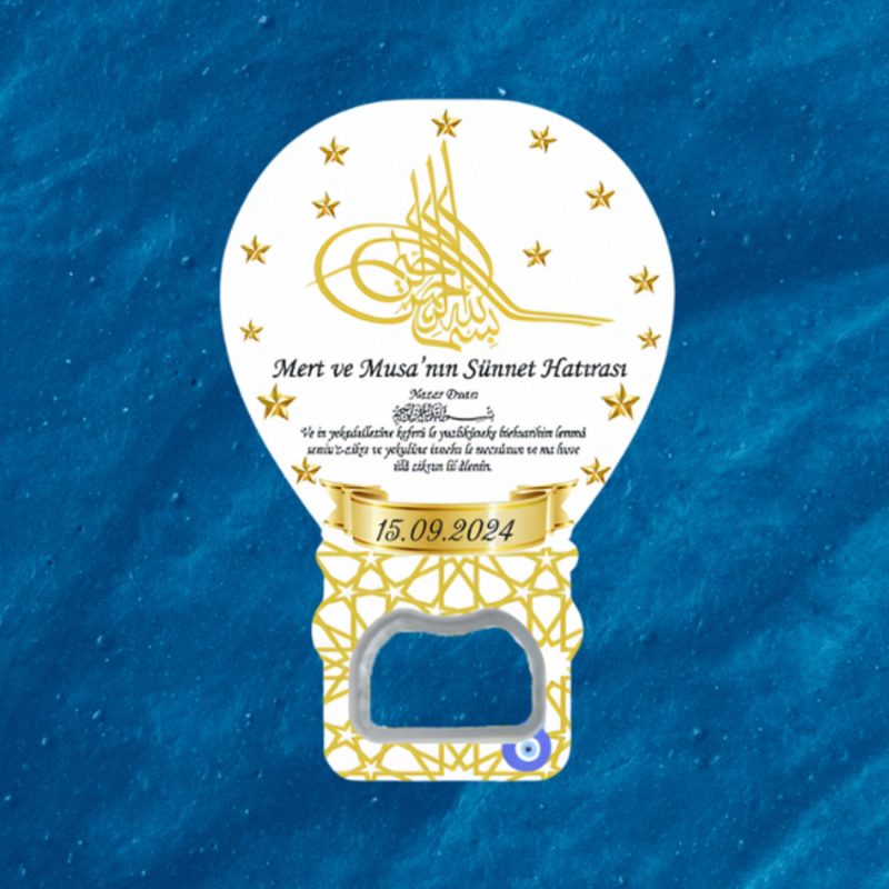 Sünnet Hatırası Açacak Magnet Kişiye Özel