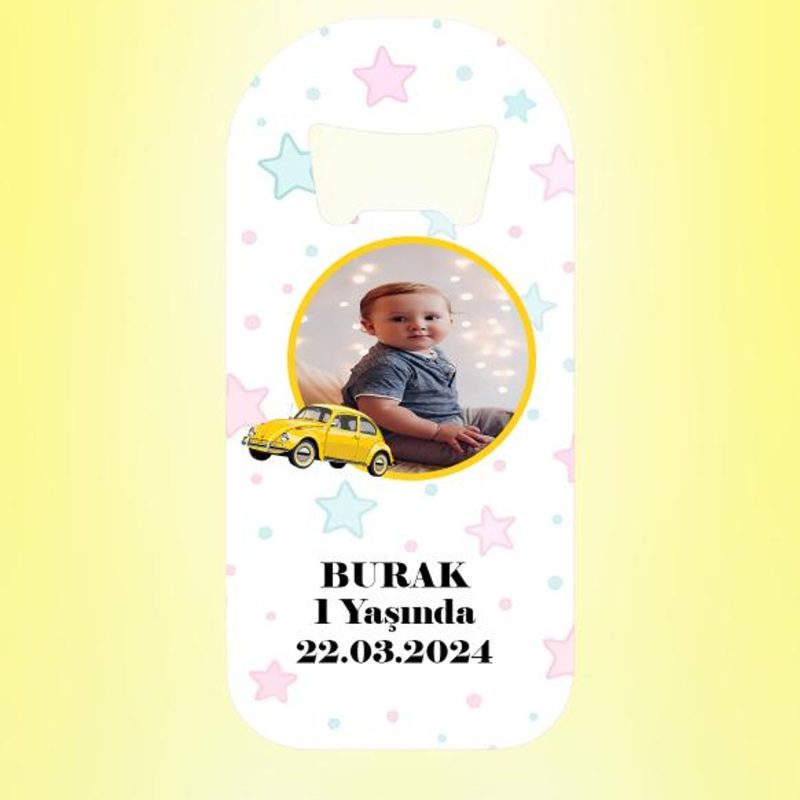 Vosvos Resimli Gökyüzü Magnet Açacak Kişiye Özel